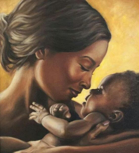 Liefde tussen moeder en baby