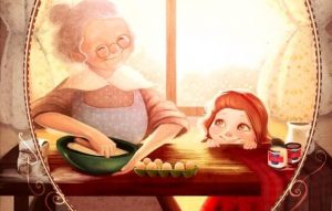 Wanneer een oma haar kleinkind voor de eerste keer ziet