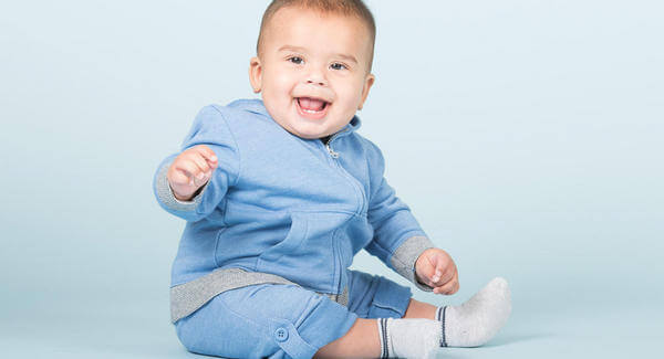 Zittende baby