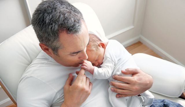 Groot worden in de armen van papa