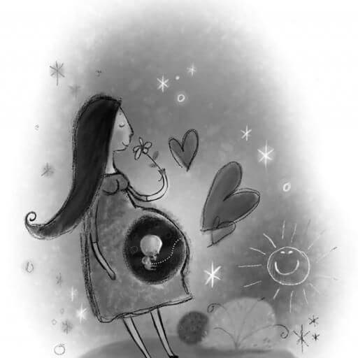 Ik hield al van je vanaf je eerste hartslag toen ik je gezichtje nog niet kon aanraken