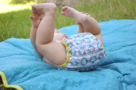 Baby in luier