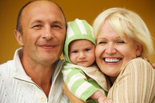 Opa en oma op bezoek