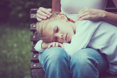 Depressie bij kinderen Depressief meisje