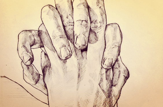 Je baby's kleine hand