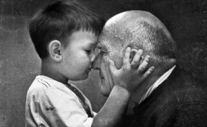 Mijn opa heeft zilver haar en een hart van goud