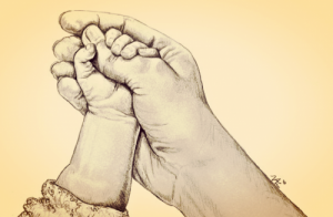 Wanneer je baby's kleine hand je vinger grijpt