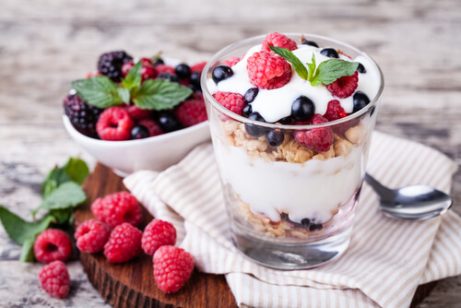 Yoghurt met fruit