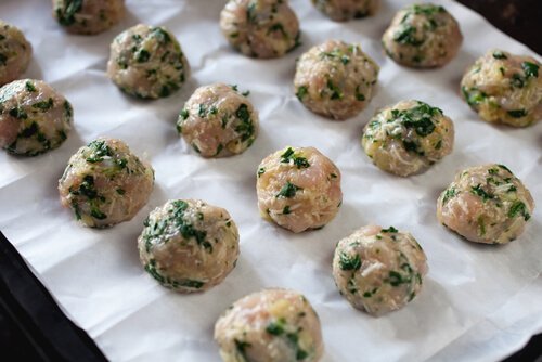 Recepten met spinazie: gehaktballen