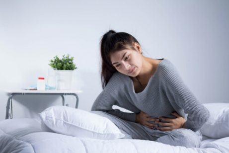 Onregelmatige menstruatie: op bed om te rusten