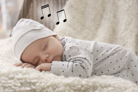 Een slapende baby
