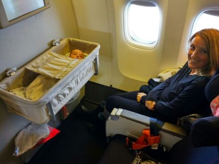 Reizen met een baby in het vliegtuig