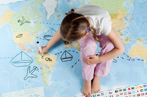 Reizen op jonge leeftijd: de wereldkaart