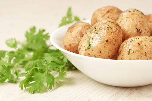 Aardappel en peterselie