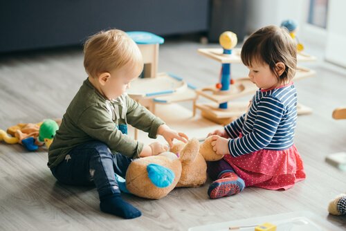 Kinderen kunnen op de opvang nieuwe vriendjes maken