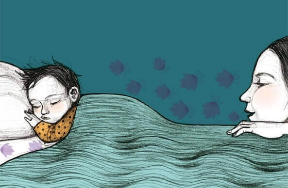 Illustratie van bedtijd