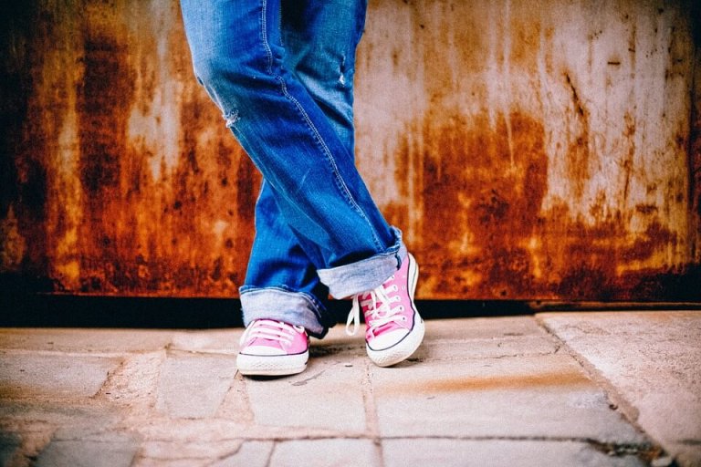 Roze kinderschoenen