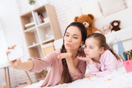 Millennial-ouders: selfie