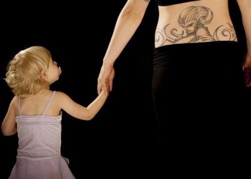 Tattoo met de naam van je kindje
