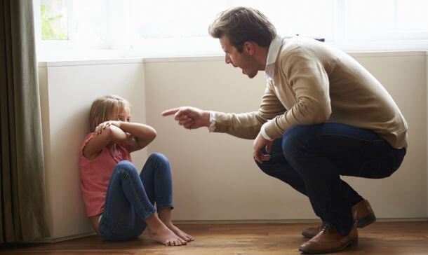 Schreeuwen tegen kinderen