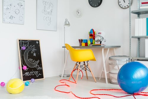 Decoratie van een speelkamer