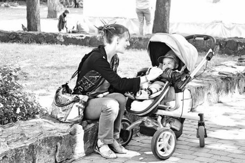 jij en ik in het park mama