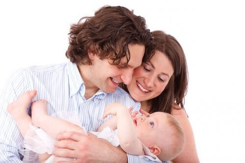 Ouders met hun baby