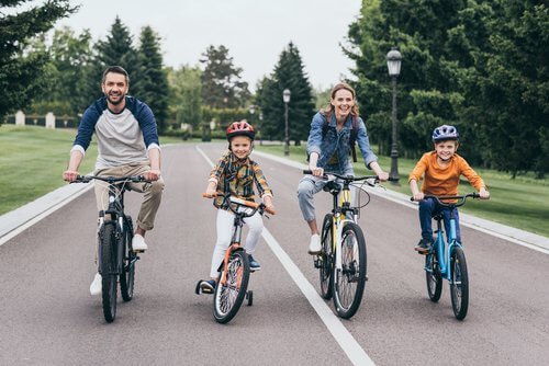 Fietstocht met het gezin