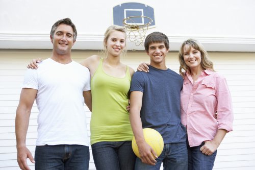 Sporten met grote kinderen