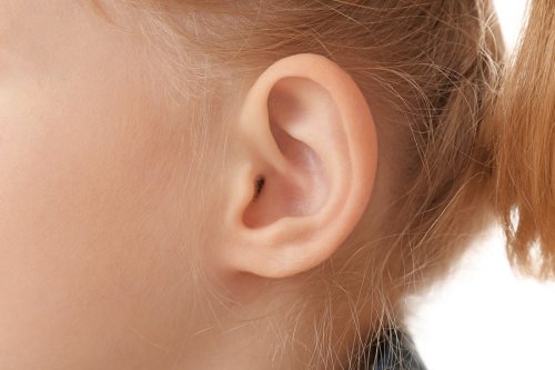 het oor van een kind