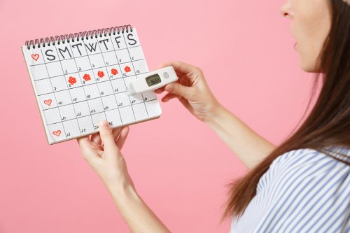 Menstruatiecyclus op een kalender