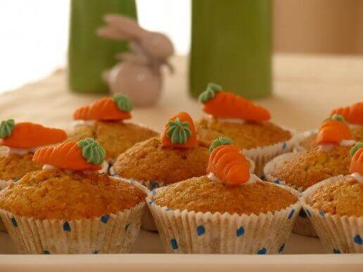 Muffins van worteltjes voor kinderen