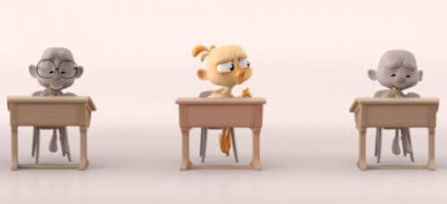 3 getekende kinderen