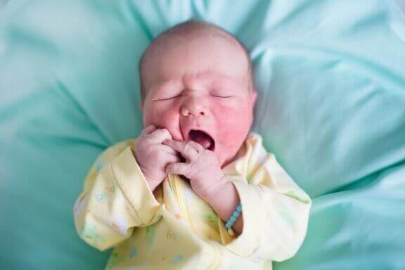 Slapende baby