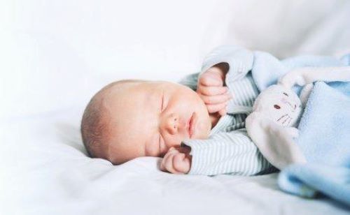 Slapende baby