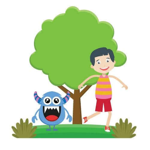 Kleurenmonster om kinderen over kleuren te leren