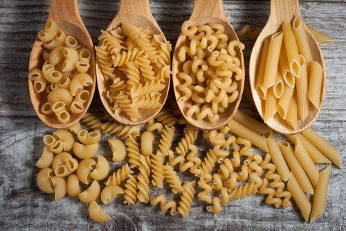 Verschillende soorten pasta