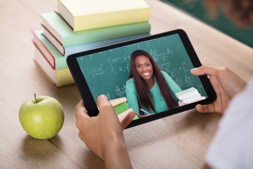 Leerling volgt virtueel onderwijs