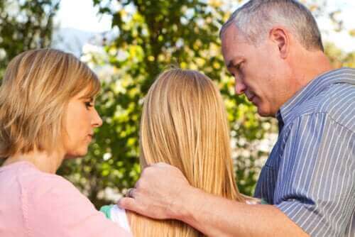 Ouders praten met tiener