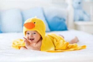 Badaccessoires voor baby's voor tijdens het badderen