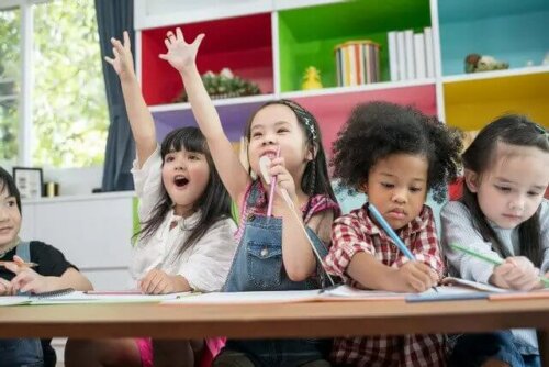 Leerlingen op school