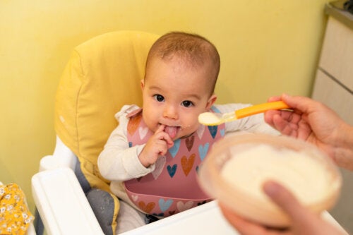 Gepureerde voeding om te beginnen met aanvullende voeding